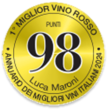 98 punti — 1° Miglior Vino Rosso — Luca Maroni 2024